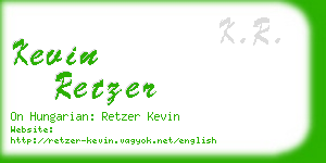kevin retzer business card